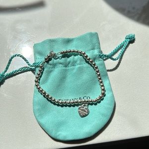 Tiffany and co beaded heart bracelet!